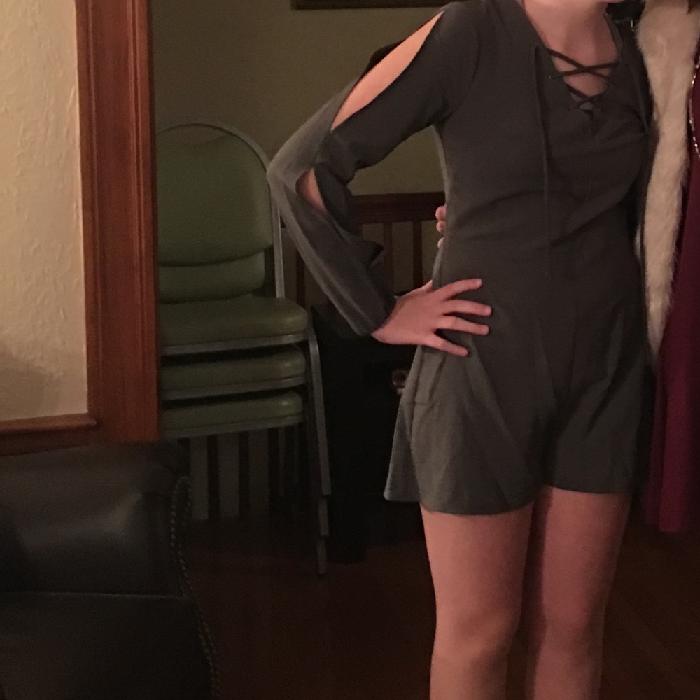 Army Green romper